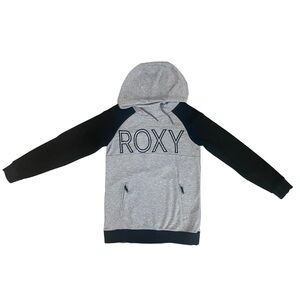 Roxy Women’s Liberty Black and Gray Hoodie, Size XS